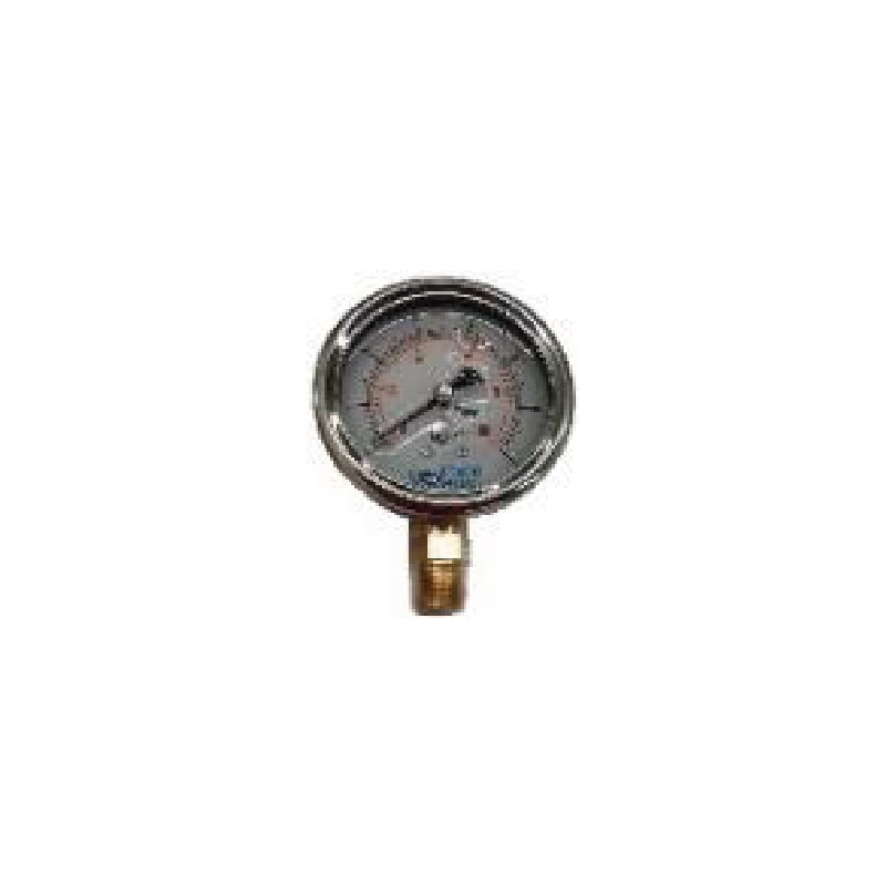 Manometro De Glicerina 100Psi Con Caratula De 2.5"